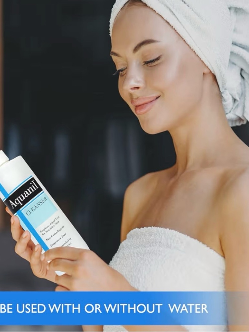 Aquanil Skin Cleanser 8oz Soapless Lipid-Free Sensitive Skin Wash Person & Covey - Picture 4 of 8